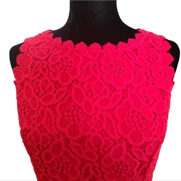 CITY STUDIO Dress Scarlet Lace Sleeveless Sheath size 13 - Picture 2 of 13
